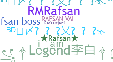 Nickname - Rafsan
