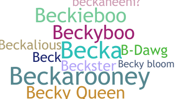 Nickname - Becky