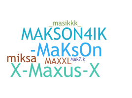 Nickname - Maksim