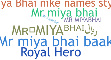 Nickname - MrMiyabhai