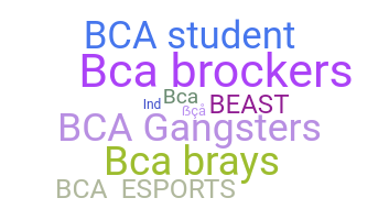 Nickname - BCA
