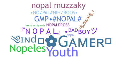 Nickname - nopal