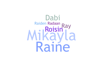 Nickname - Raisin