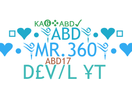 Nickname - abd