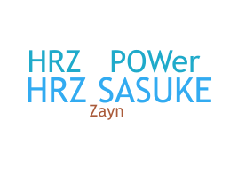 Nickname - hrz