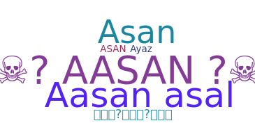 Nickname - Aasan