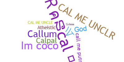 Nickname - Cal