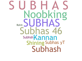 Nickname - Subhas