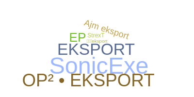 Nickname - Eksport