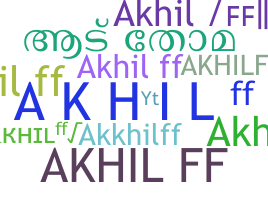 Nickname - Akhilff