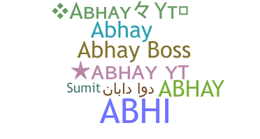 Nickname - Abhayyt