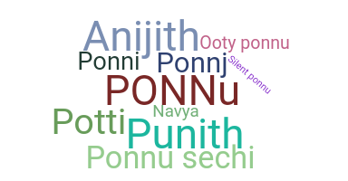Nickname - Ponnu