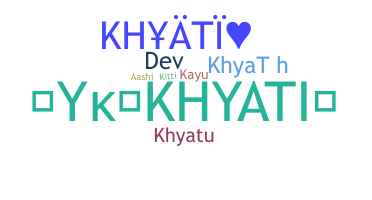 Nickname - Khyati