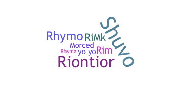 Nickname - Rimo