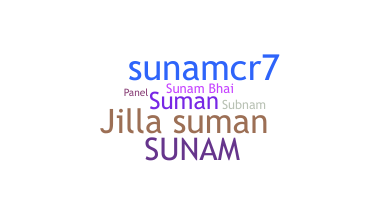 Nickname - Sunam