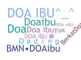Nickname - DoaIbu