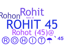 Nickname - Rohit45