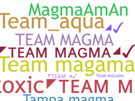Nickname - teammagma