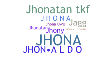 Nickname - Jhona