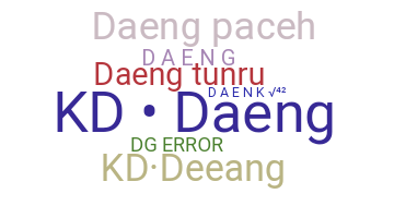 Nickname - Daeng