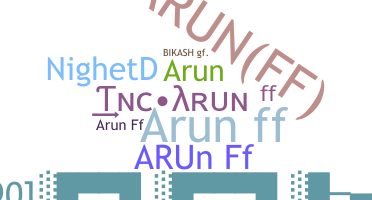 Nickname - ArunFF