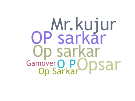 Nickname - Opsarkar
