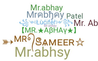 Nickname - Mrabhay