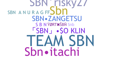 Nickname - SBN