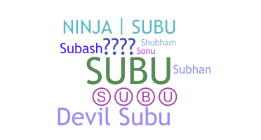 Nickname - Subu