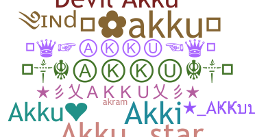 Nickname - akku