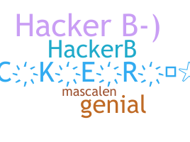 Nickname - Hackerb