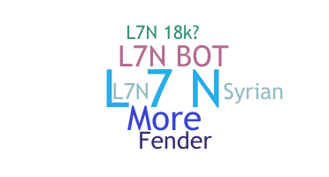 Nickname - L7N