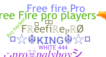 Nickname - freefirepro