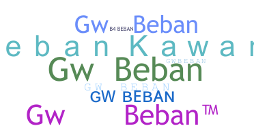 Nickname - Gwbeban