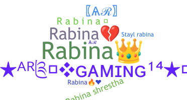 Nickname - Rabina
