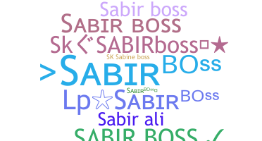 Nickname - Sabirboss