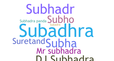Nickname - Subhadra