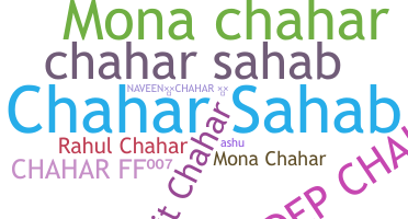 Nickname - Chahar