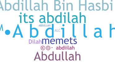 Nickname - Abdillah