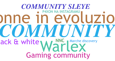 Nickname - community