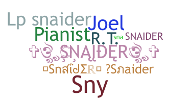 Nickname - Snaider
