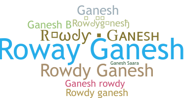 Nickname - Rowdyganesh