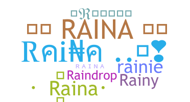 Nickname - Raina