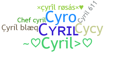 Nickname - Cyril