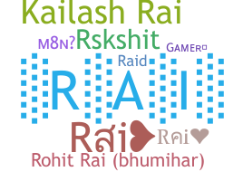Nickname - Rai