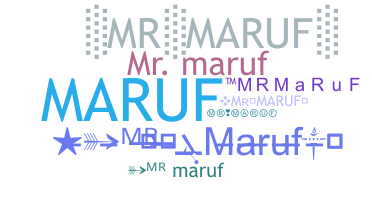 Nickname - mRMaRuF