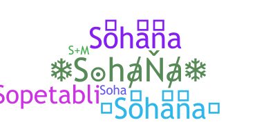 Nickname - Sohana