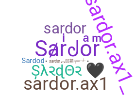 Nickname - Sardor