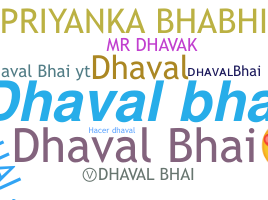 Nickname - Dhavalbhai