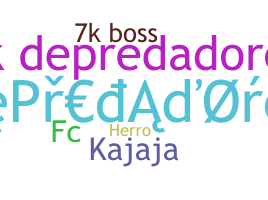 Nickname - Depredadores